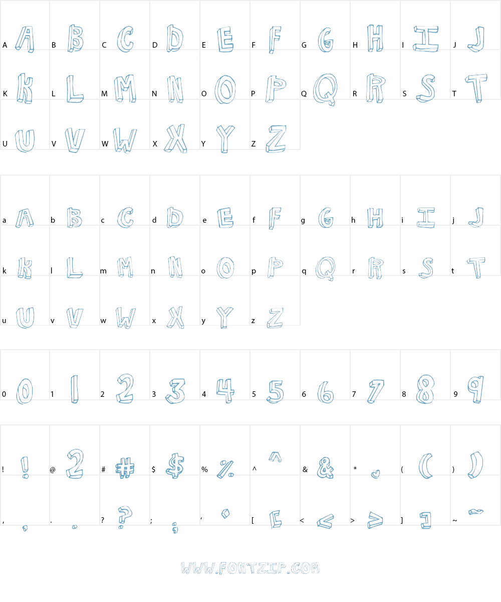 NKOTB Fever Font Character